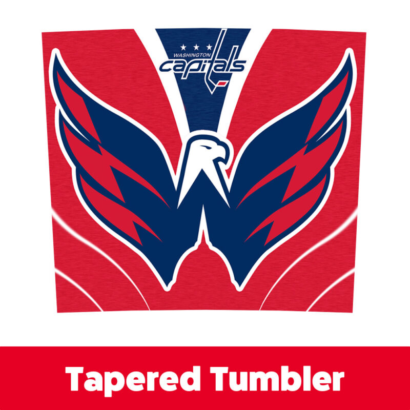 Washington Capitals 20oz Tumbler Wrap PNG Digital Download 3
