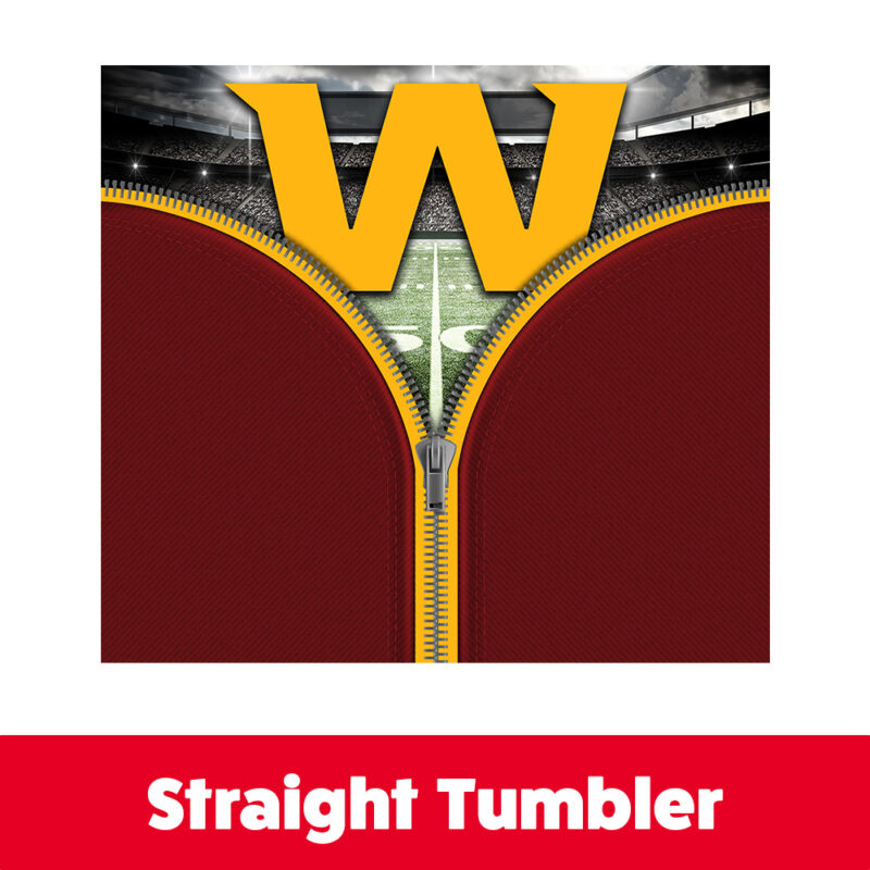 Washington Football Team Zipper 20oz Skinny Tumbler PNG Digital Download 2