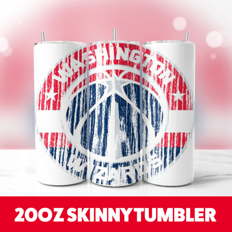 Washington Wizards Wood 20oz Skinny Tumbler PNG Digital Download 1