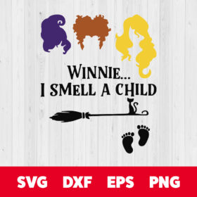 Winnie I Smell A Child Witch SVG 1