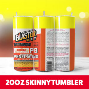 BLASTER 20oz Skinny Tumbler PNG Digital Download 1
