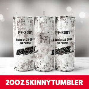 Fass Fuel Filter 20oz Skinny Tumbler PNG Digital Download 1
