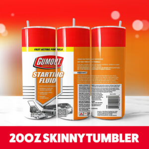 GUMOUT 20oz Skinny Tumbler PNG Digital Download 1