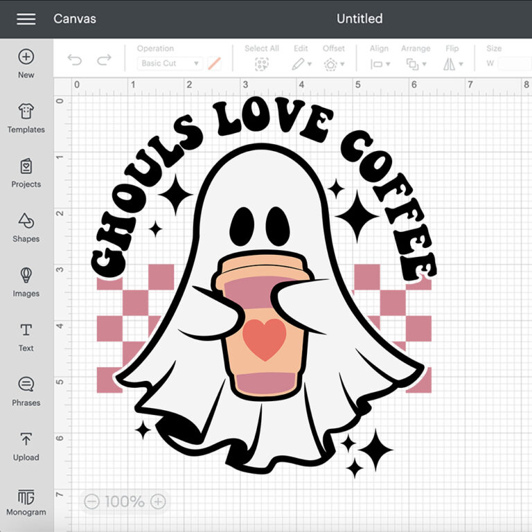 Ghouls Love Coffee SVG Funny Ghost T shirt Retro Trendy Design SVG PNG 2