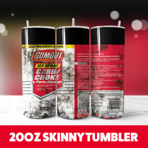 Gumout Carb Cleaner 20oz Skinny Tumbler PNG Digital Download 1