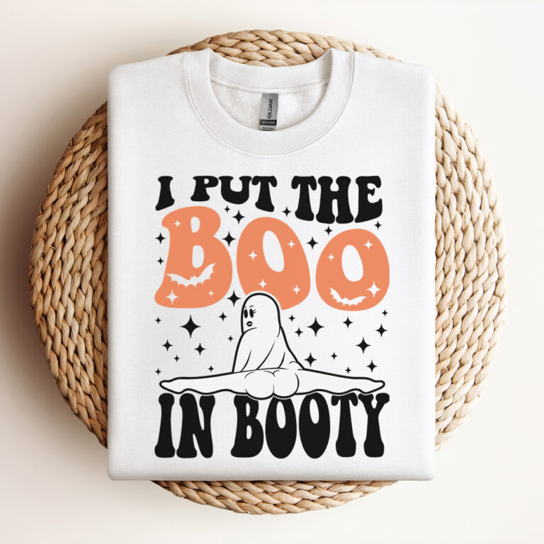 I Put The Boo In Booty SVG Funny Halloween Mummy Color Design SVG PNG Cut Files 3