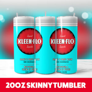 Kleen Flo Brake Cleaner 20oz Skinny Tumbler PNG Digital Download 1