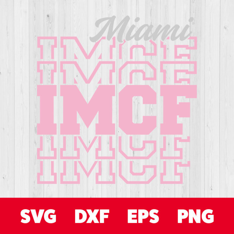 Miami IMCF SVG Inter Miami Soccer Team Fans T shirt Retro Design SVG PNG Files 1