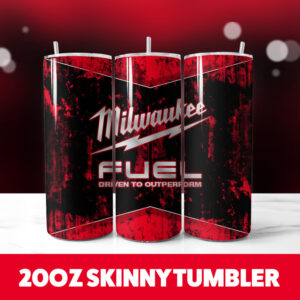 Milwaukee Distressed 20oz Skinny Tumbler PNG Digital Download 1