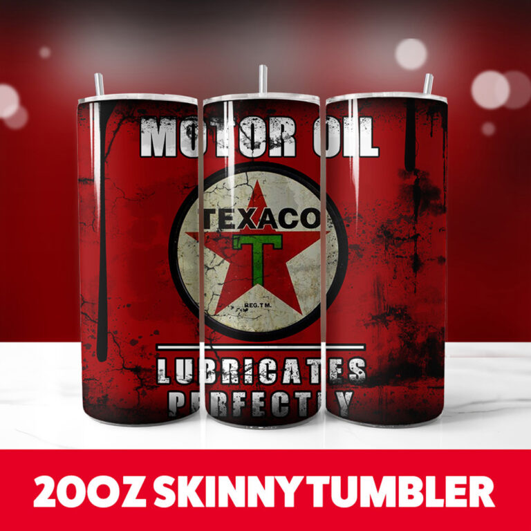 Oil Brand 10 20oz Skinny Tumbler PNG Digital Download 1
