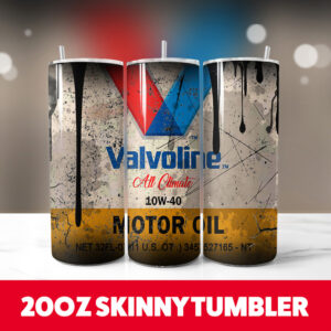 Oil Brand 13 20oz Skinny Tumbler PNG Digital Download 1