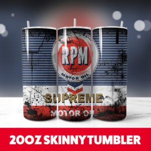 Oil Brand 15 20oz Skinny Tumbler PNG Digital Download 1