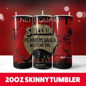 Oil Brand 5 20oz Skinny Tumbler PNG Digital Download 1