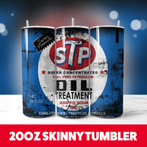 Oil Brand 9 20oz Skinny Tumbler PNG Digital Download 1