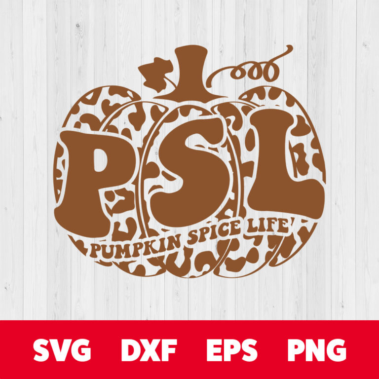 Pumpkin Spice Life SVG Leopard Print Thanksgiving Fall T shirt Design PNG 1