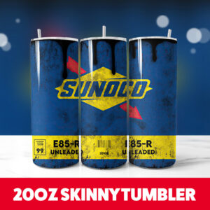 SUNOCO 20oz Skinny Tumbler PNG Digital Download 1