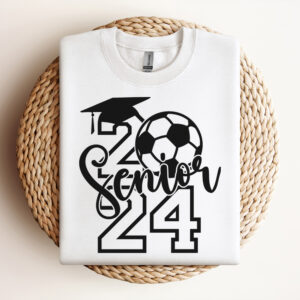 Senior 2024 SVG Soccer Graduated Class 2024 T shirt Design SVG PNG 3