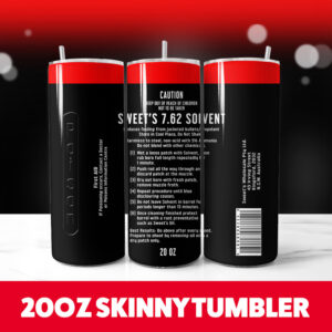 Sweets 762 Solvent 20oz Skinny Tumbler PNG Digital Download 1