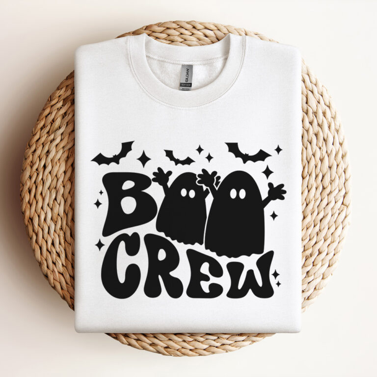 Boo Crew SVG Halloween Ghosts Matching T shirt Digital Design PNG 3