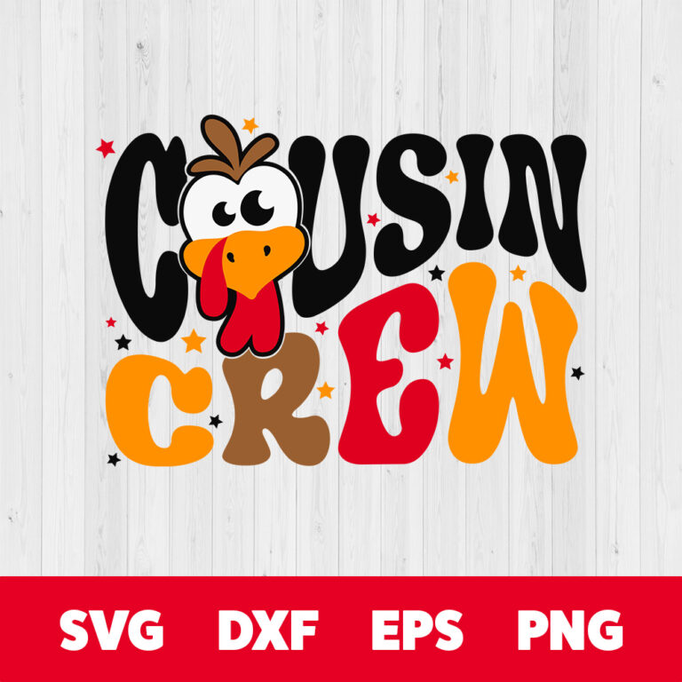 Cousin Crew SVG Thanksgiving Cousin Matching T shirt Digital Design PNG 1