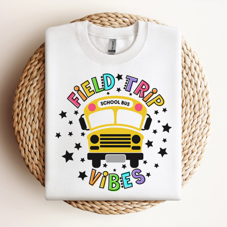 Field Trip Vibes SVG Field Game Day Fun School Bus T shirt Design SVG PNG 3