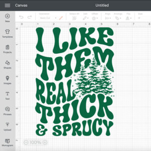 I Like Them Real Thick Sprucy SVG Christmas Trees T shirt Design PNG 2
