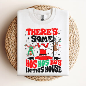 Theres Some Hos Hos Hos In This House SVG Funny Twerking Santa T shirt Design SVG PNG 3