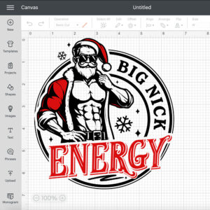 Big Nick Energy SVG Adult Humor Santa Hot Body Funny Christmas Digital Design SVG PNG 2