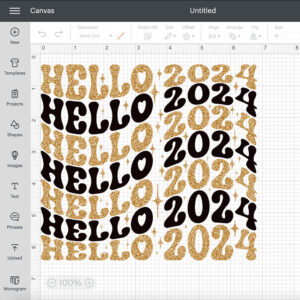Hello 2024 SVG Happy New Year T shirt Retro Groovy Digital Design SVG PNG Cut Files 2