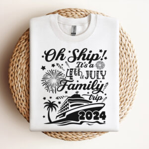Oh Ship Its a 4th of July Family Trip 2024 SVG Cruise Vacation Digital Design SVG PNG 3