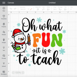 Oh What Fun It Is To Teach SVG Funny Christmas Teachers T shirt Design PNG 2