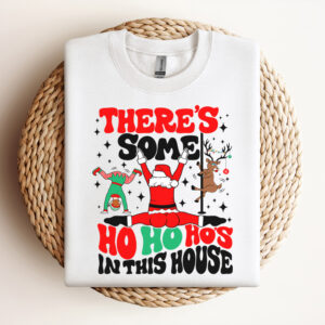 Theres Some Ho Ho Hos In This House SVG Funny Twerking Santa T shirt Design SVG 3