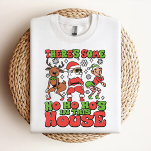 Theres Some Ho Ho Hos In This House SVG Funny Twerking Santa T shirt Design SVG PNG 3