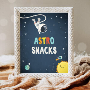 1 Astro Snacks Food Space Party Sign Outer Space Birthday Sign Astronaut Party Table Space Decor Boy Snacks Sign Rocket Party PRINTABLE 0046 1