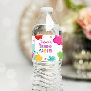 1 Editable Art Party Water Bottle Labels Painting Birthday Decor Craft Birthday Art Party Favors Drink Labels Bottle Label Template Corjl 0319 1