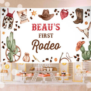 1 Editable Cowboy Birthday Party Gable Box Labels Wild West Cowboy Rodeo Birthday Party Southwestern Ranch Birthday Party Instant Download QC 1