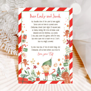 1 Editable Elf Arrival Letter Return Letter Christmas Elf Im Back Elf Welcome Christmas Elf Letter From Your Elf Printable Template 0358 1