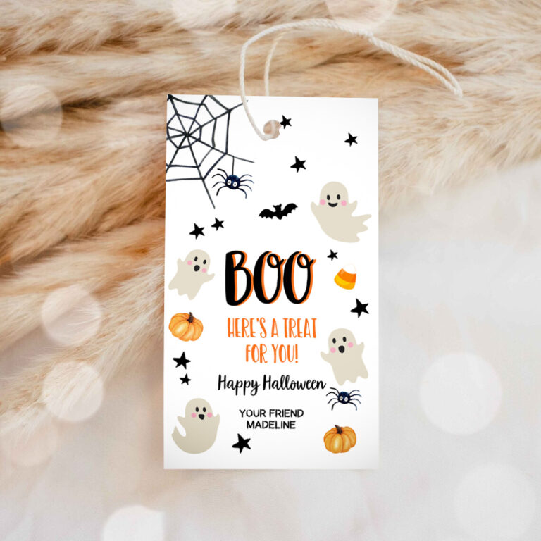 1 Editable Halloween Favor Tag Boo Gift Tag Costume Party Trick Or Treat Favor Tag Birthday Party Download Printable Template Corjl 0418 0261 1