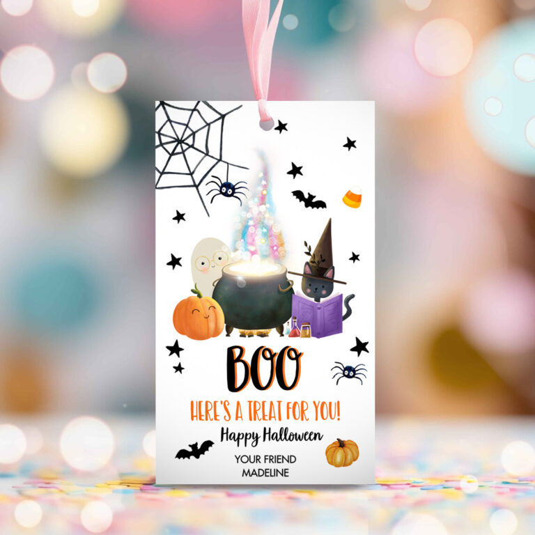 2 Editable Halloween Favor Tags Boo Gift Tags Costume Party Trick Or Treat Favor Tags Birthday Party Download Printable Corjl 0480 0261 0009 1