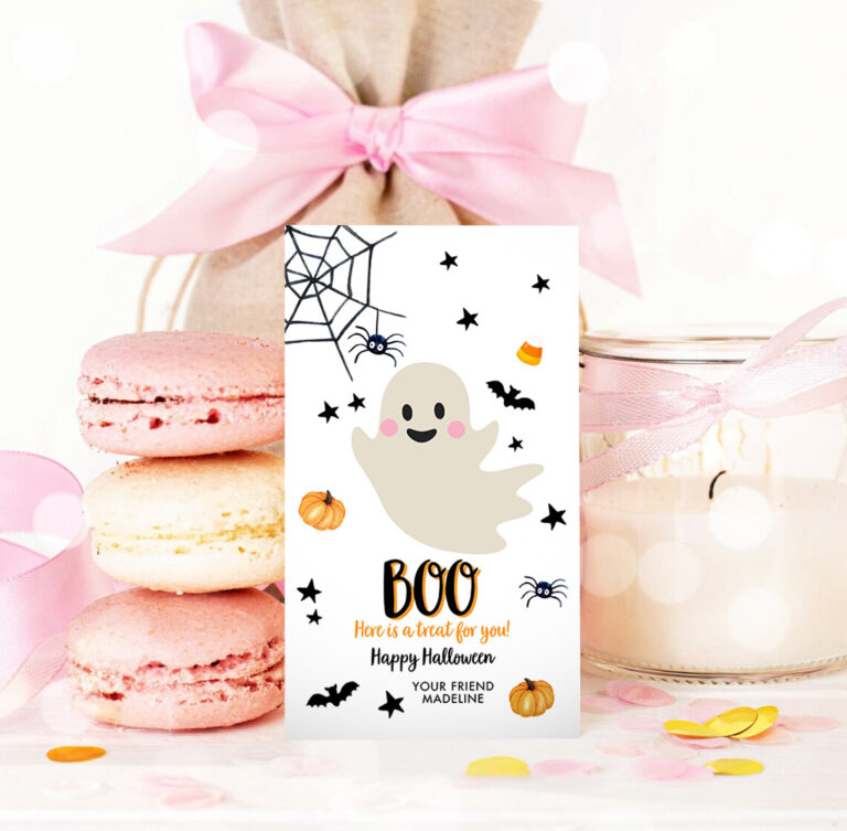 3 Editable Halloween Favor Tags Boo Gift Tag Costume Party Trick Or Treat Favor Tag Birthday Party Download Printable Template Corjl 0418 0261 1