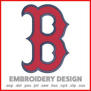 Boston Redsox MLB Logo Embroidery Design