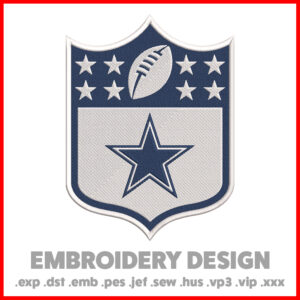Dallas Cowboys Logo NFL Embroidery Design