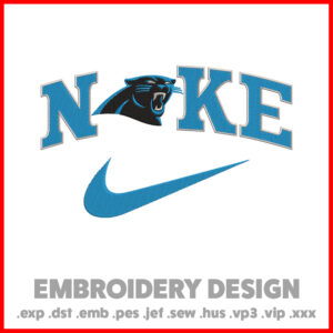 Nike Carolina Panthers NFL Embroidery Design