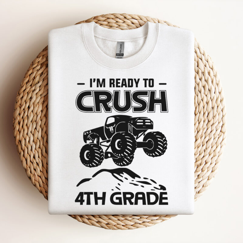 4th Grade SVG I Am Ready To Crush 4th Grade SVG Back To School SVG Design