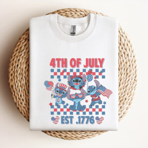 4th Of July Est 1776 Patriotic Stitch SVG Design