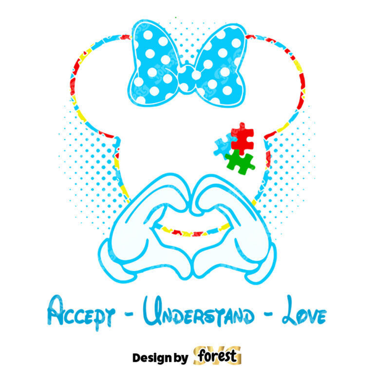 Accept Understand Love SVG Puzzle Piece SVG Autism Support 2Nd April SVG Autism Awareness 0