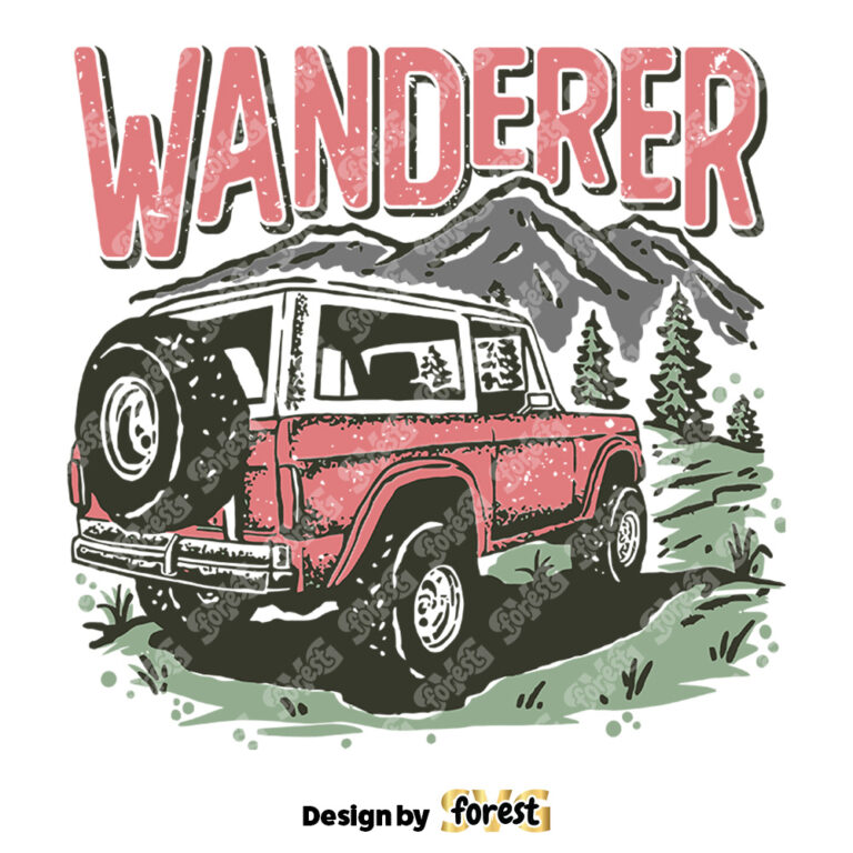 Adventure Vector SVG Wanderer SVG Retro Shirt Design Nature Vector Vintage Camping Design