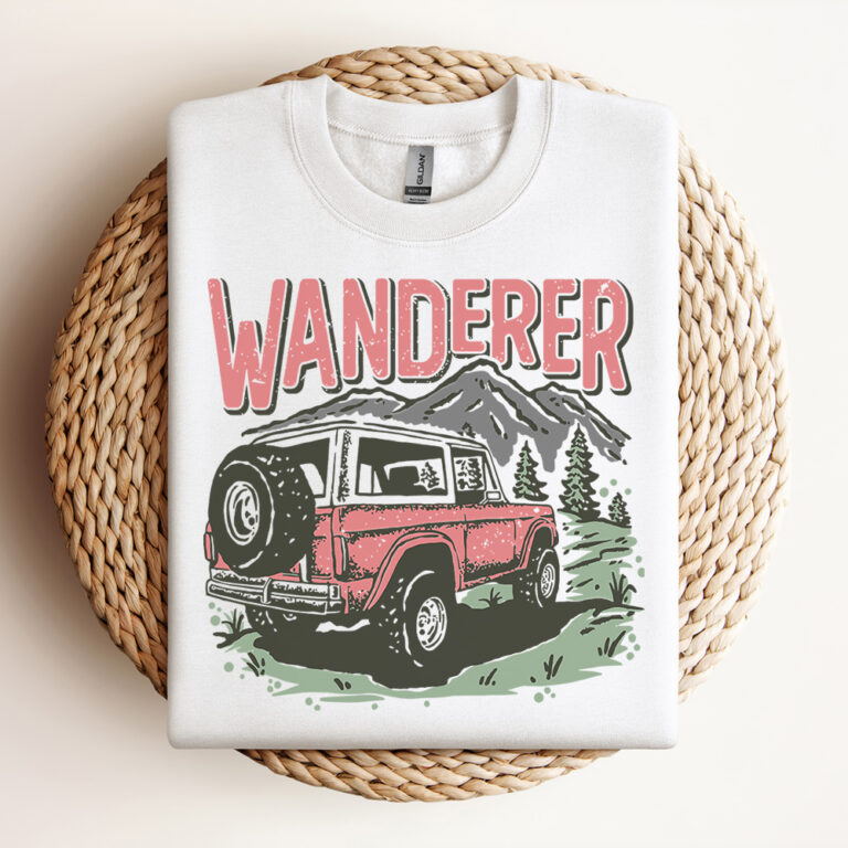 Adventure Vector SVG Wanderer SVG Retro Shirt Design Nature Vector Vintage Camping Design Design