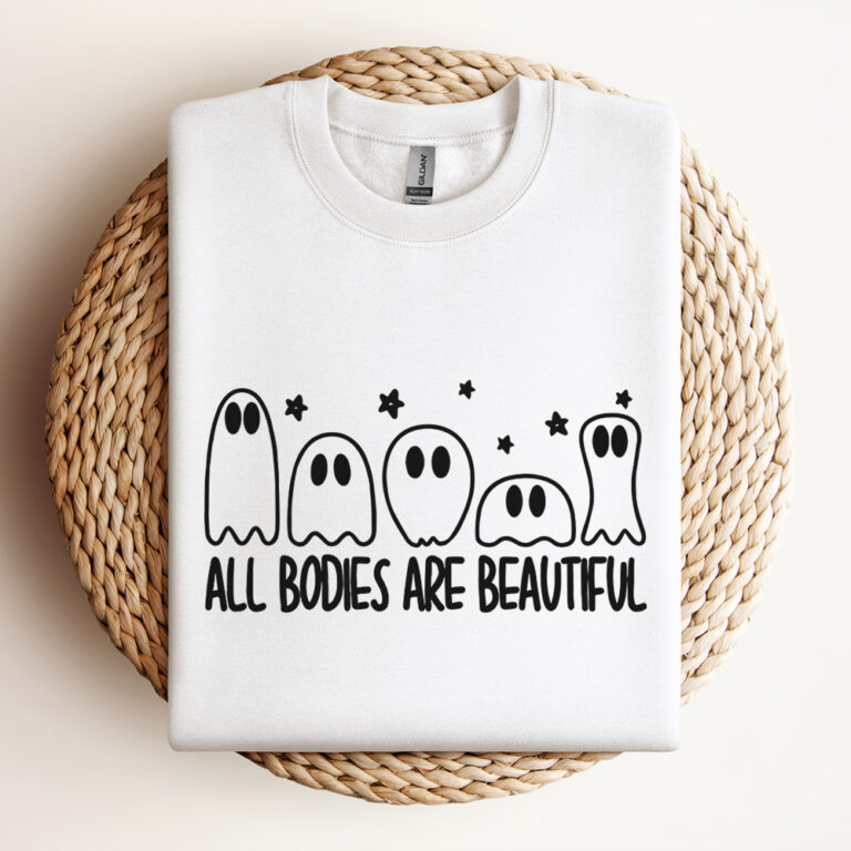 All Bodies Are Beautiful SVG Funny Halloween Ghosts SVG 2