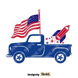 America Truck SVG 4Th Of July SVG Independence Day SVG American SVG Patriotic SVG 0